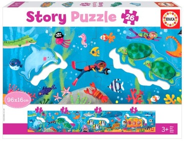 Educa Puzzle 26 Podwodny świat panorama