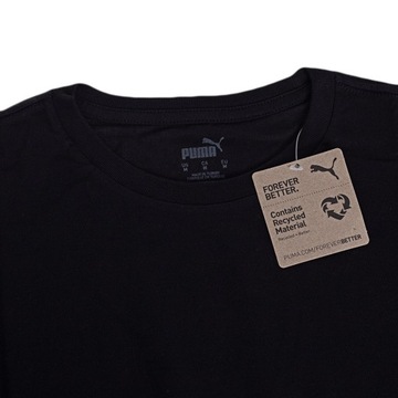 Puma t-shirt koszulka męska czarna klasyczna bawełna 768123 01 XL