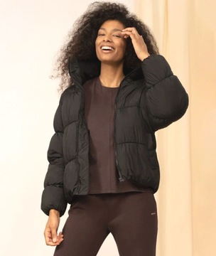 ЗИМНЯЯ КУРТКА OUTHORN, ЧЕРНЫЙ СТЕГАНЫЙ БОМБЕР