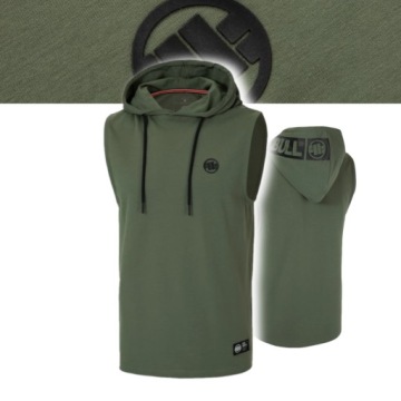 PITBULL MĘSKI BEZRĘKAWNIK TANK TOP Z KAPTUREM HILLTOP 210 OLIWKOWY M