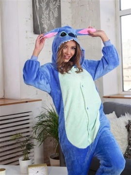 PIŻAMA STITCH STICH DRES ONESIE KIGURUMI KOMBINEZON - XL