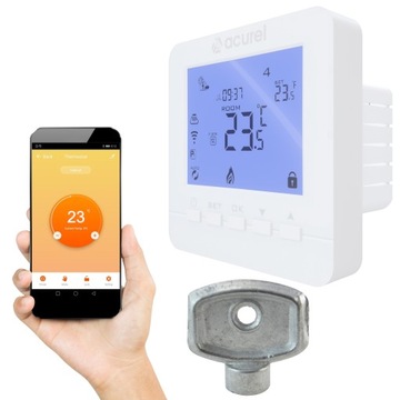 STEROWNIK DOTYKOWY TERMOSTAT PIEC GAZOWY 3A WiFi