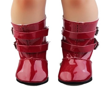 Akcesoria do zabawek 18''Doll sukienka świąteczna z dopasowanym kapeluszem