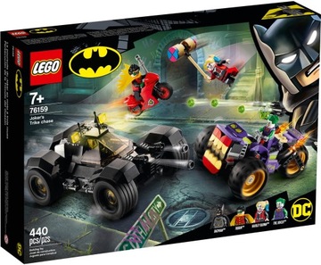 Klocki LEGO DC Super Heroes Batman 76159 - Trójkołowy motocykl Jokera