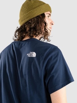 T-shirt męski okrągły dekolt koszulka The North Face rozmiar XL granatowaa