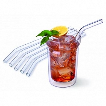 СТЕКЛЯННАЯ ТРУБКА, ECO CURVE STRAW, 23 СМ, 6 ШТ. SIMAX