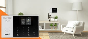 Беспроводная сигнализация GSM + WiFi с приложением TUYA, комплект, HUXGO HXA005