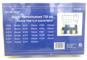 НАБОР 720 ШТ. АВТОМОБИЛЬНЫЕ ЗАЖИМЫ ДЛЯ ЗАЖИМОВ ДЛЯ ОБИВКИ