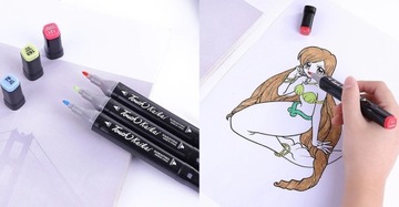 НАБОР АЛКОГОЛЬНЫХ МАРКЕРОВ TOUCH PRO 80 шт. + ФУТЛЯР.