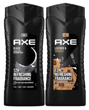 Axe Żel pod prysznic MIX Leather&Cookies + Black