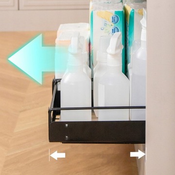 КУХОННАЯ ПОЛКА ВЫДВИЖНАЯ С ЯЩИКОМ ГРУЗОВАЯ КОРЗИНА 40 СМ