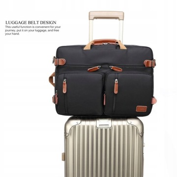 Сумка/рюкзак для ноутбука Coolbell 17.3 CB-5005 черно-белый