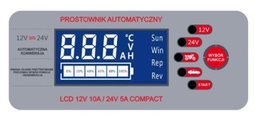 Автоматический выпрямитель Volt 6PRLN1210A 5/10V 12/24V LCD 24V Compact
