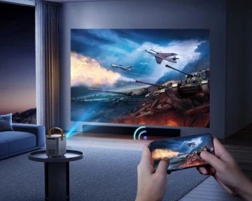Мини-СВЕТОДИОДНЫЙ ПРОЕКТОР ПОРТАТИВНЫЙ ПРОЕКТОР Feegar WiFi 5G Bluetooth HDMI FOCUS