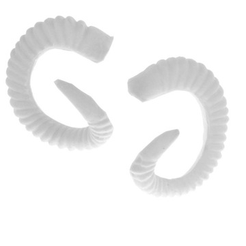 2x белые пластиковые овцы для Хэллоуина 13,5x12 см