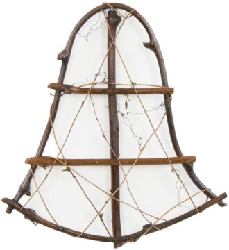 DEKORACJA RATANOWA DZWONEK DREWNIANA 30 CM BOŻE NARODZENIE ZAWIESZKA ŚWIĘTA