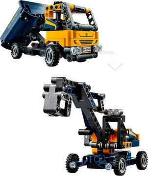 LEGO TECHNIC 42147 НАБОР «САМОСВАЛ ЭКСКАВАТОР 2 В 1 МАШИНА + СУМКА»