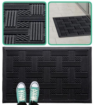 WYCIERACZKA GUMOWA MATA WEJŚCIOWA POD DRZWI DO BUTÓW ZEWNĘTRZNA | 40x60