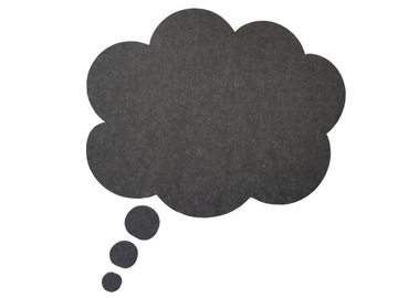 Пробковая доска, полиэфирный фетр, облако, L.