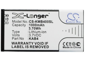 Аккумулятор CS-KMB400SL для KAZAM KAB4 Life B4 Maxcom KAB4 MM720BB MM721BB MM720