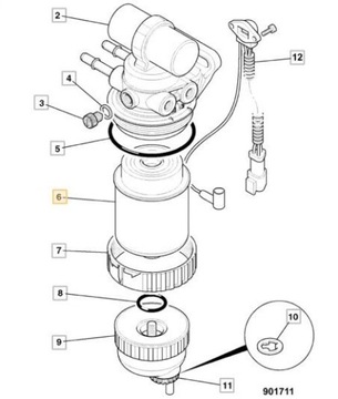 Filtr Paliwa JCB TIER 4 EKOMAX OEM 32/925950