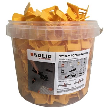 SYSTEM POZIOMOWANIA PŁYTEK SOLID KLIPSY 2mm 440szt