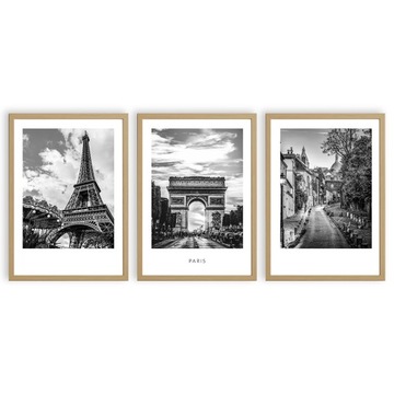 PLAKATY A4 ZESTAW OBRAZY PARYŻ PARIS MIASTO CITY