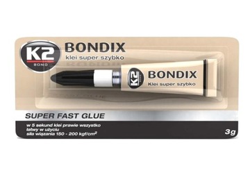 SZYBKOSCHNĄCY KLEJ K2 BONDIX 3G GUMA PLASTIK FV