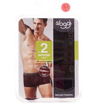 Sloggi Bokserki Men Start Hipster 2P l; M014