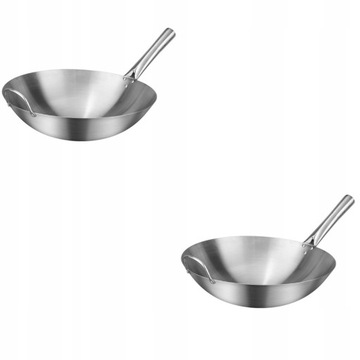 2x Kuchnia Patelnia Wok Chiński Wok