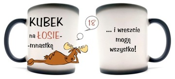 ŁOSIEMNASTKA 18 UR KUBEK MAGICZNY W PUDEŁKU GW702