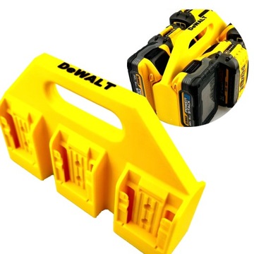 Uchwyt do Przenoszenia Baterii DeWalt – Wygodny Organizer na Akumulatory x6