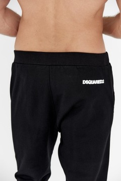 DSQUARED2 Czarne spodnie RELAX DEAN JOGGERS r L