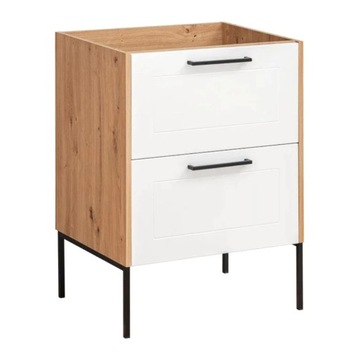 Stojąca Szafka pod Umywalkę 60 cm MADERA Biała