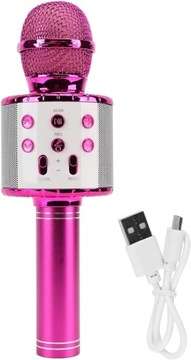 НАУШНИКИ RGB CAT EAR + БЕСПРОВОДНОЙ МИКРОФОН BLUETOOTH ДЛЯ КАРАОКЕ