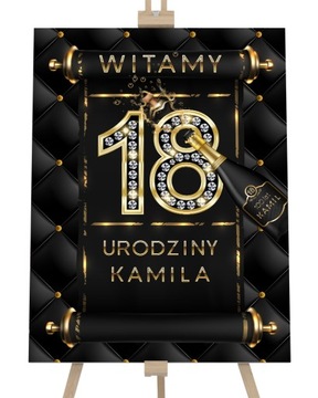 Tablica Powitalna na 18-stkę - 18 30 40 50 Urodziny