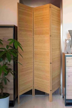 Ширма из натурального бамбука для офиса, спальни, кабинета.