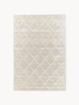 Dywan Shiny 200 x 300 cm boho dekoracja wnętrz beżowy