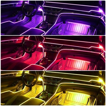 Светодиодная лента RGB NEON для салона автомобиля CARS