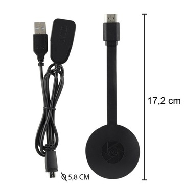 БЕСПРОВОДНОЙ АДАПТЕР WIFI HDMI ЗЕРКАЛОЭКРАН 2 В 1