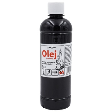 STYLOWA LAMPA NAFTOWA 550ml. / 34cm. + OLEJ 0,5L
