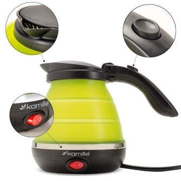 Туристический электрический чайник сложен на 0,5 л камиль