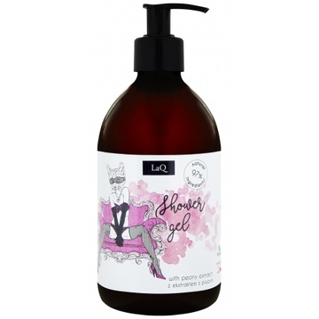 LaQ Naturalny Zmysłowy Żel Pod Prysznic Piwonia Kocica 500ml