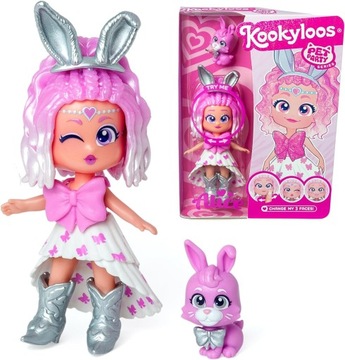 Laleczka KookyLoos Pet Party Figurka Kolekcjonerska Alice + Króliczek 11cm