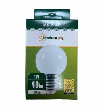 SPECTRUM LED ŻARÓWKA A+ 1W 230V BIAŁA E27