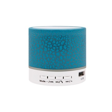 Mini kolorowy głośnik Bluetooth Crack LED, odtwarzacz MP3 obsługuje karty SD