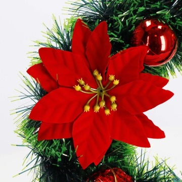 РОЖДЕСТВЕНСКИЙ ВЕНОК, ДВЕРНОЙ ВЕНОК КРЕМ, 35см, БОЛЬШОЙ