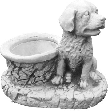 Figura z betonu PIES donica POIDEŁKO (F92)ALA-SHOP
