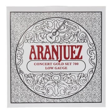 Struny do gitary klasycznej ARANJUEZ A700 CONCERT GOLD - NACIĄG MIĘKKI