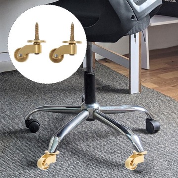 Поворотные ролики с латунным колесом, тяжелый стул, 2 шт.